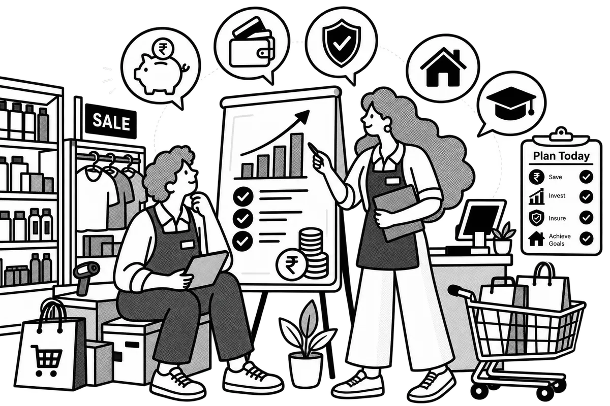 Financial literacy session for retail employees in India