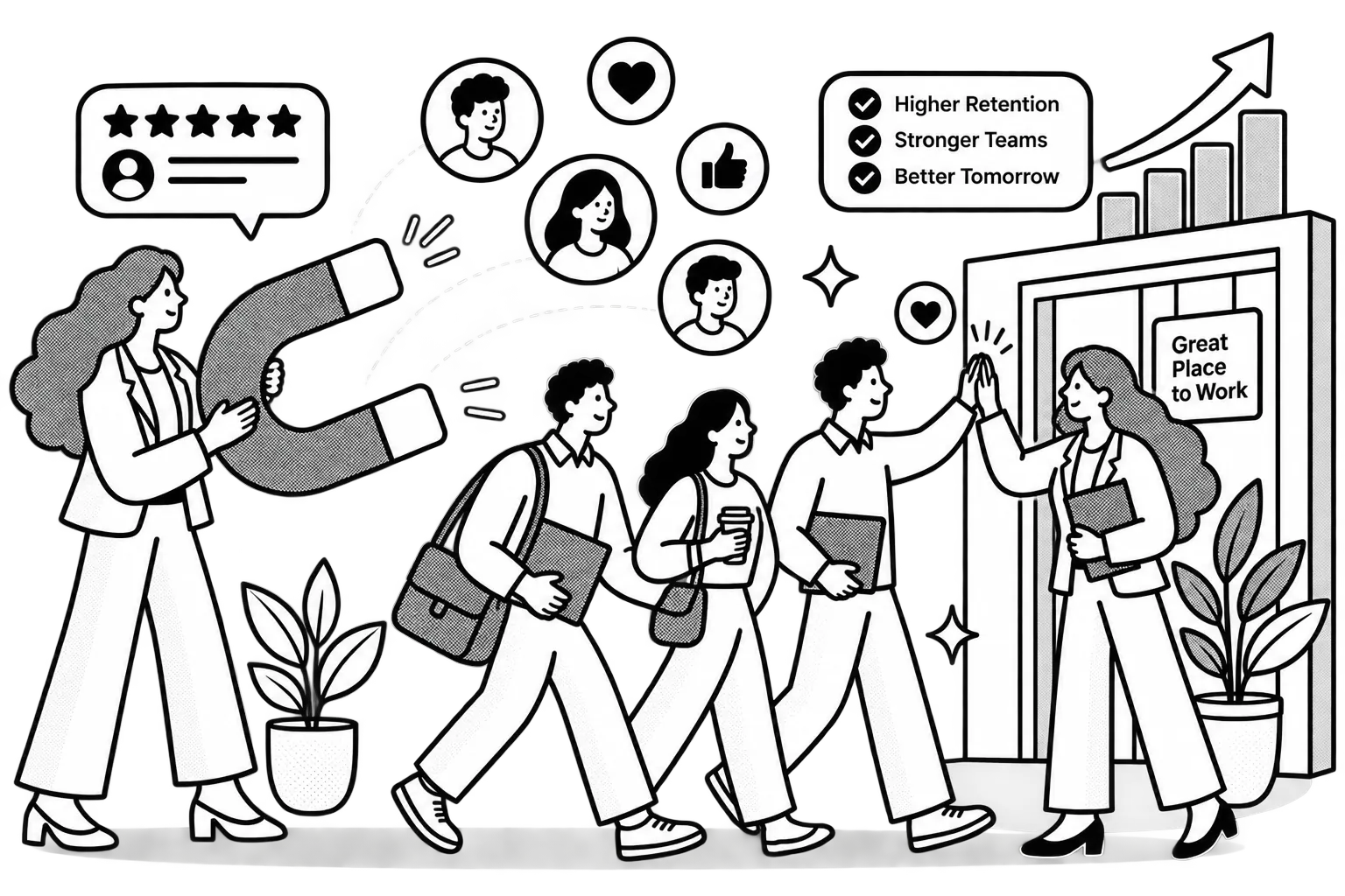 Illustration of CHROs planning workforce financial education