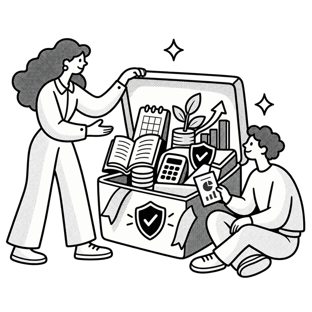 Illustration of employee financial wellness