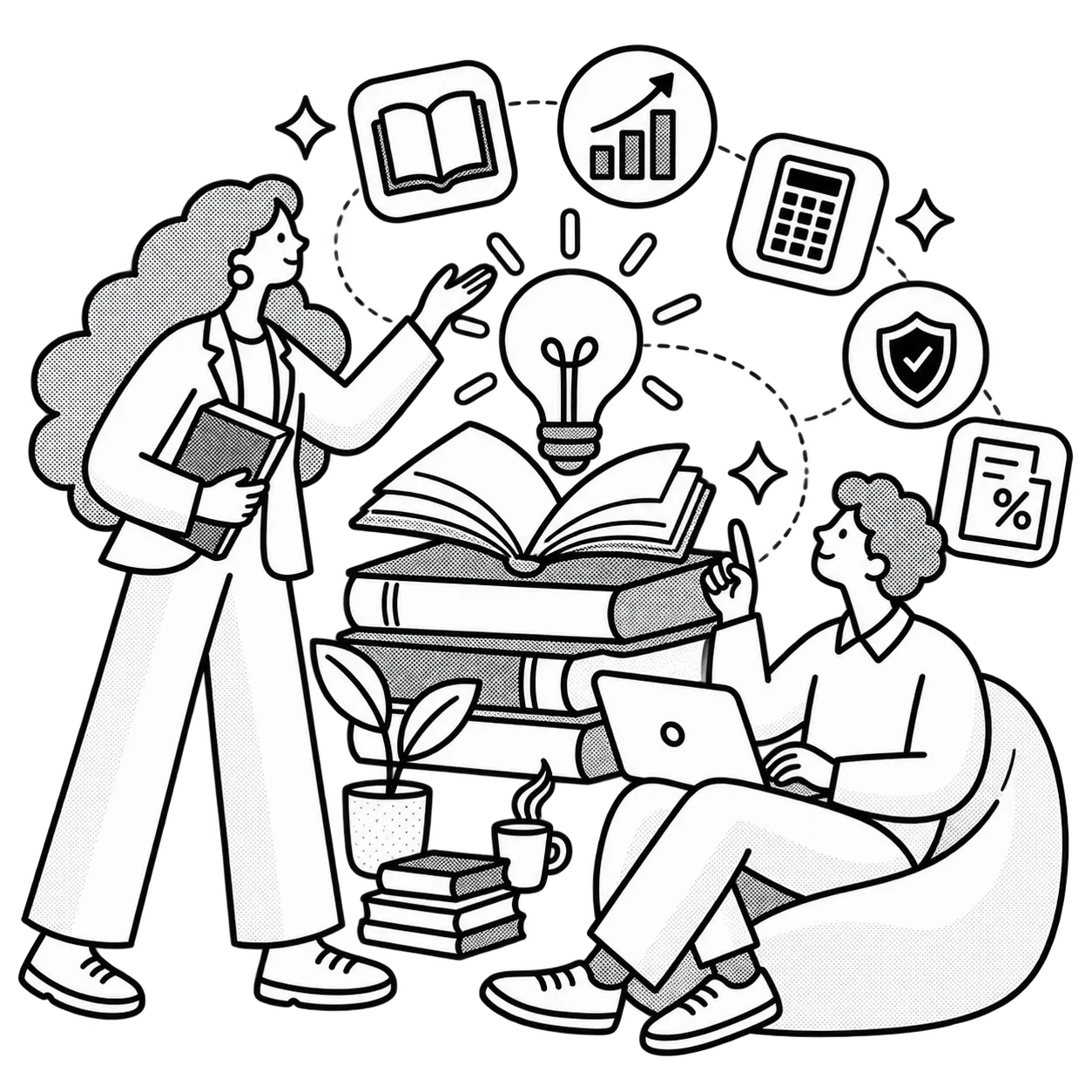 Illustration of employee financial education
