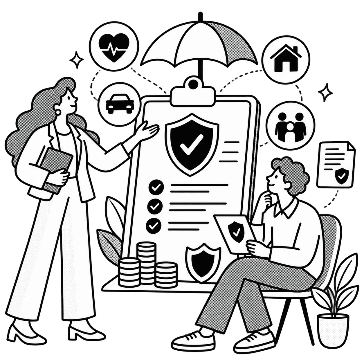 Illustration of insurance education