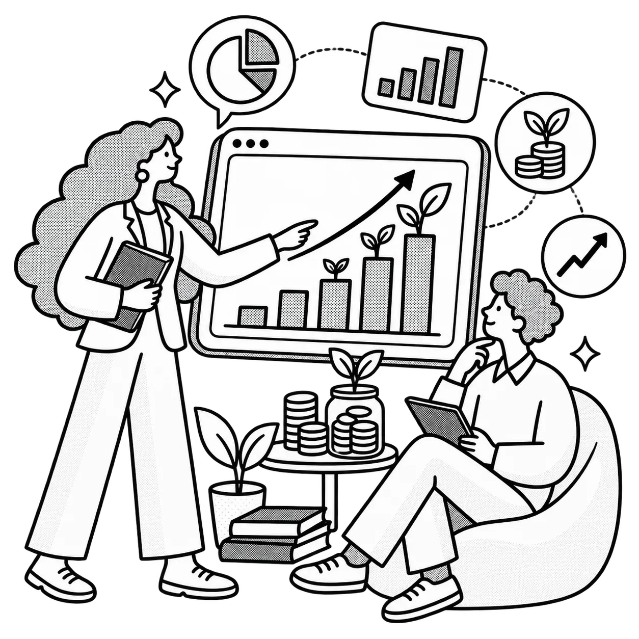 Illustration of SIP and investment awareness