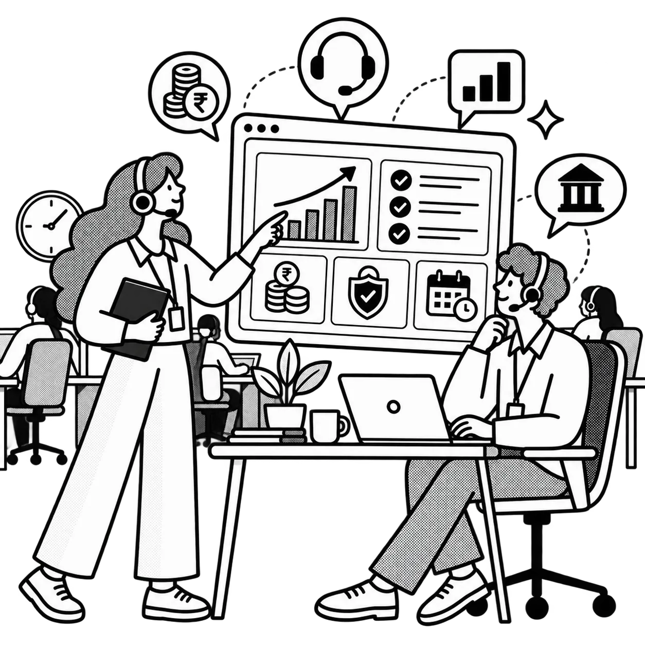 Illustration of financial literacy for BPO employees