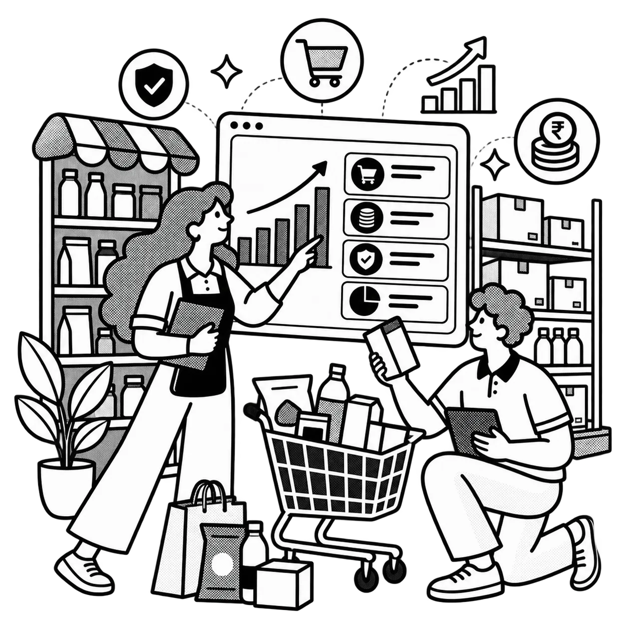 Illustration of financial literacy for FMCG employees
